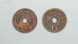 Koin yang sering dipakai bertransaksi sehingga kotor dan agak aus  (Dokpri)