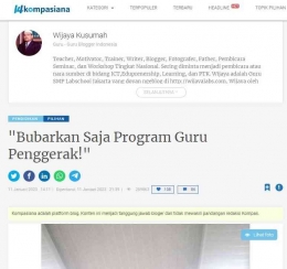 tulisan omjay di kompasiana/dokpri