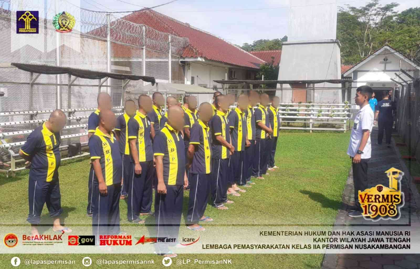 Sambut WBP Baru, Lapas Permisan Nusakambangan Laksanakan Mapenaling ...