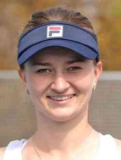 Petenis Ceko Barbora Krejcikova membungkam  Aryna Sabalenka 0-6, 7(7)-6(2), 6-1, di perpat final Kejuaraan Tenis Dubay. Sumber foto: wtatennis.com