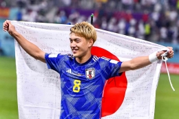 Ilustrasi gambar: Pemain sepak bola dari timnas Jepang bernama Ritsu Doan. | Dok. Amadeo Inzirillo via bitbol.la