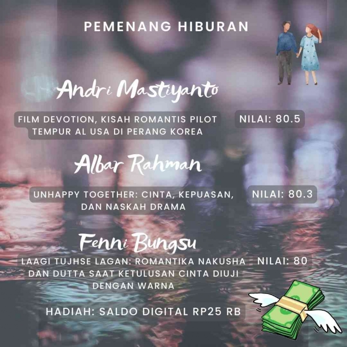 Selamat buat para pemenang (dok. KOMiK)