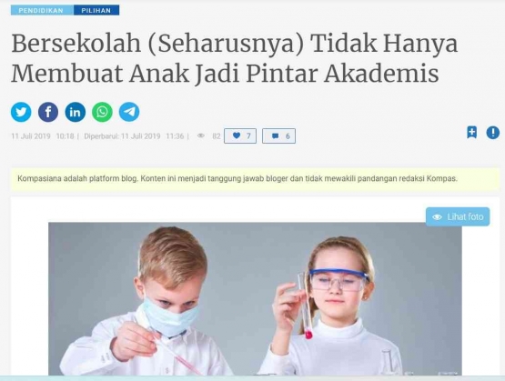 contoh tulisan opini saya di blog kompasiana