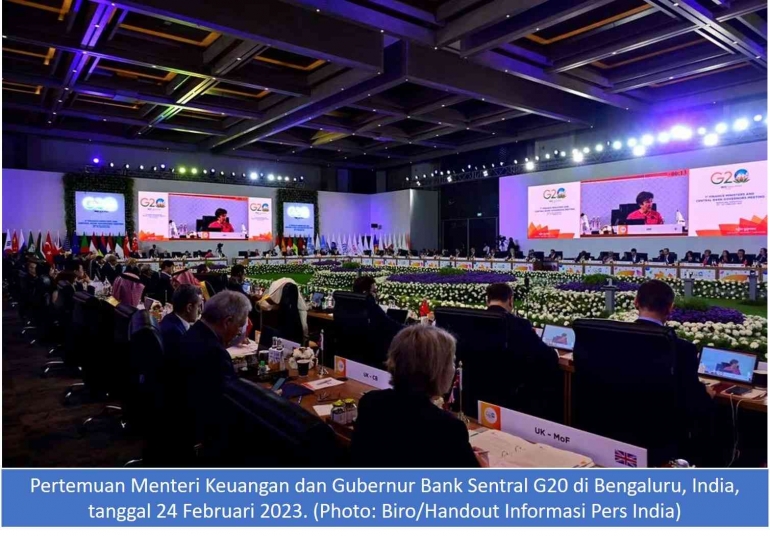 Image Pertemuan Menteri Keuangan dan Gubernur Bank Sentral anggota G20 di India (Sumber: Reuters)