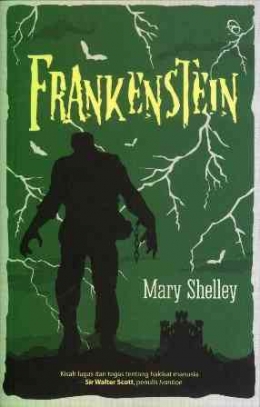 Gambar 9. Cover depan buku 'Frankenstein' | Sumber: https://www.gramedia.com/