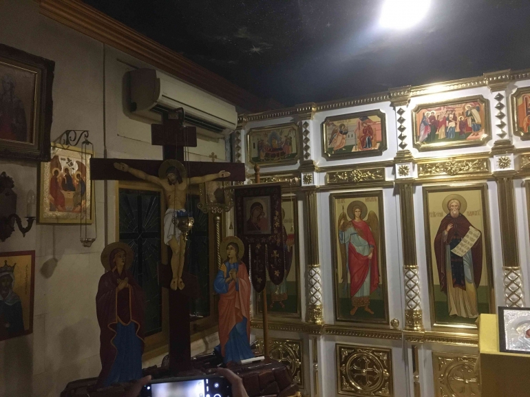 Ruang dalam gereja ortodok Rusia: dokpri