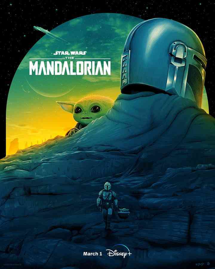 Poster Mandalorian by @Doaly via Twitter @themandalorian