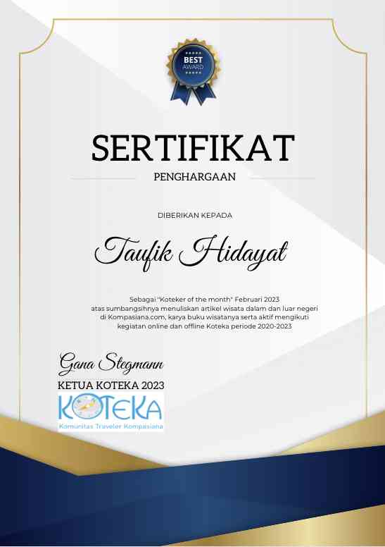 Selamat pak Taufik (dok.Koteka)