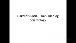 Darwinisme  Sosial Dan  Ideologi Scientology