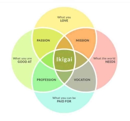 Diagram Filosofi Ikigai I Sumber Foto : djkn.kemenkeu.go.id