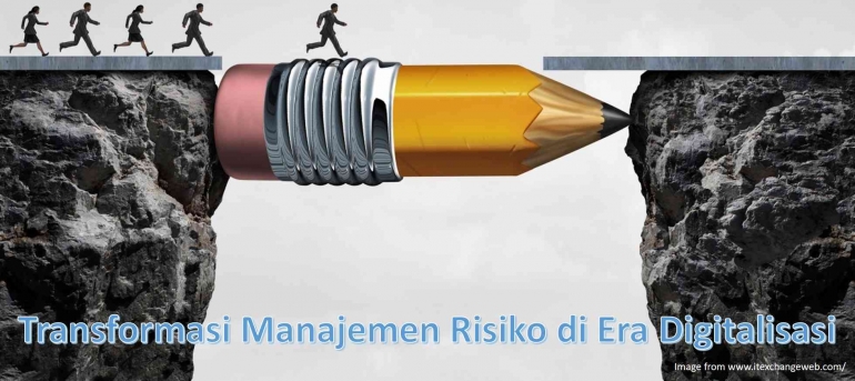 Ilustrasi Transformasi Manajemen Risiko di Era igitalisasi (Sumber: itexchangeweb.com)