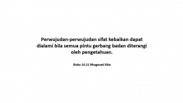 Sloka 14:11 Bhagavad Gita (dokpri)