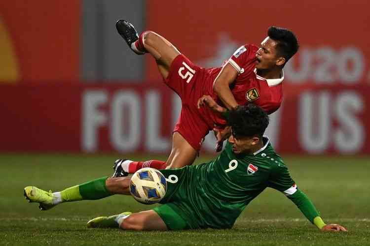 Timnas Indonesia mengalami kekalahan pada laga perdana kontra Irak di Piala Asia U20. | Foto: ANTARA FOTO/SIGID KURNIAWAN via KOMPAS.COM