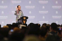 Presiden Jokowi. Foto; ANTARA FOTO/Hafidz Mubarak A/tom via Kompas.com