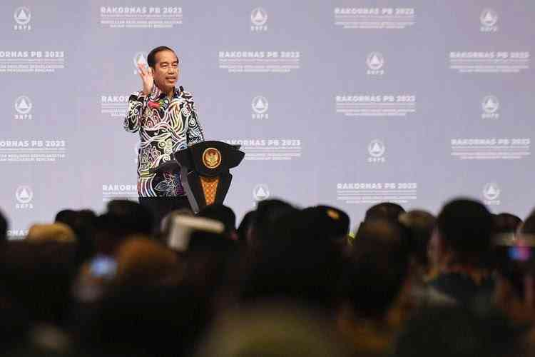 Presiden Jokowi. Foto; ANTARA FOTO/Hafidz Mubarak A/tom via Kompas.com