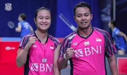 Rehan/Lisa ikut Orleans Masters 2023 (Foto Facebook.com/Badminton Indonesia) 
