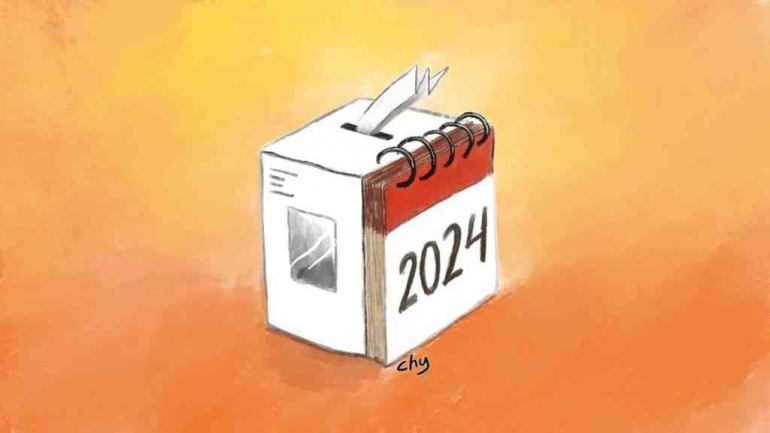 Pemilu 2024 Ditunda? | Dok Kompas.id/Heryunanto