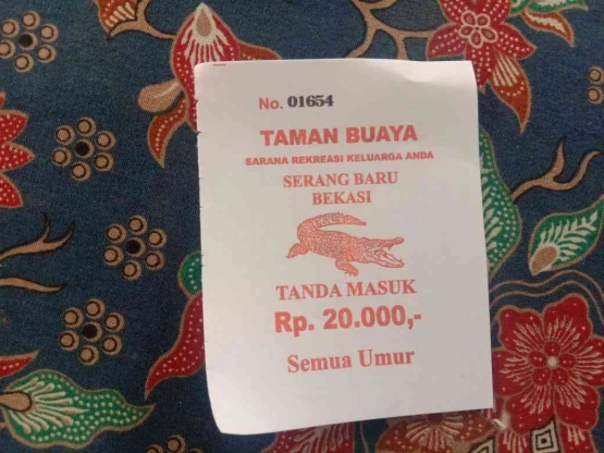 karcis masuk taman Buaya,dokpri:@hiquds