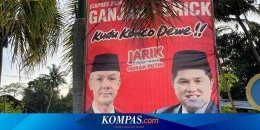 Spanduk Ganjar-Erick di Kabupaten Semarang (Kompas.com/ Dian Ade Permana)