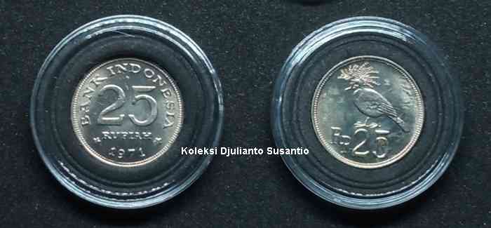 Koin Rp 25 yang mulai beredar pada 1971 (Dokpri)