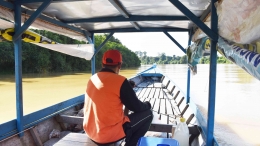 Menyusuri sungai mencari spot (Dokumentasi Pribadi)