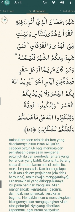 Bidik layar QS.Al-Baqarah ayat 185