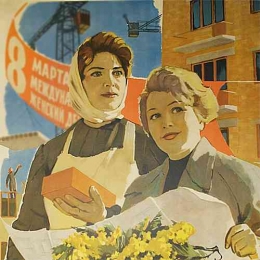Poster Perempuan Uni Soviet. Sumber: https://www.posterplakat.com/categories/women
