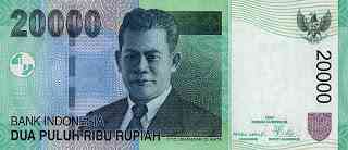 Uang pecahan 20.000 dengan gambar Otto Iskandar Dinata. Sumber: Wikipedia