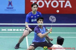 Sabar/Reza melangkah ke semifinal Thailand IC 2023 (Foto badmintonindonesia.org) 