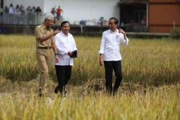 Jokowi, Prabowo, dan Ganjar Pranowo Nampak Sinyal kuat untuk berkoalisi, Sumber : Twitter/ @ganjarpranowo