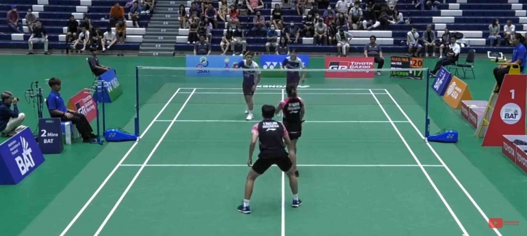Adnan/Nita melawan Taipei (Bidik Layar YouTube.com/BadmintonThailand Official) 