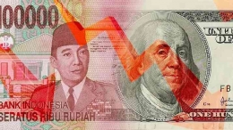 Depresiasi Nilai Tukar Rupiah terhadap Apresiasi Dolar Amerika Serikat (Sumber: cnbcindonesia.com)