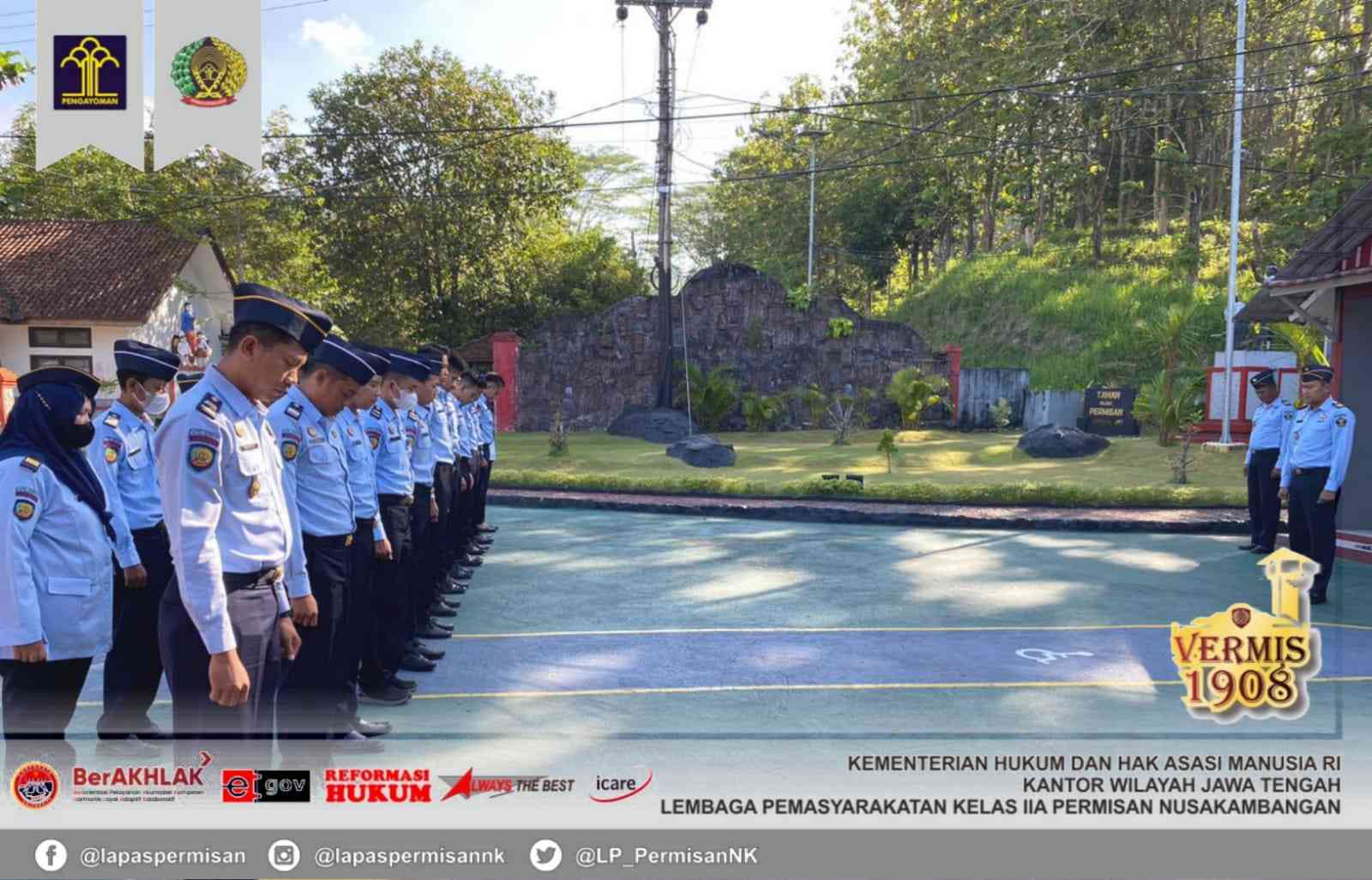 Apel Pagi Sekaligus Pemberian Penghargaan Kepada Pegawai Teladan Lapas ...