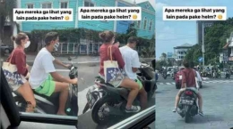 Bule Tidak Menggunakan Helm Saat Berkendara | Sumber Suara Bali