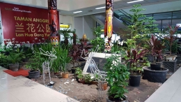 Taman Anggrek bernuansa Tiongkok di bandara Sam Ratulangi (dokpri)