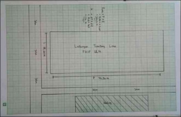 Peta Sketsa Lapangan Tumpang Lima FKIP ULM (Dokpri)