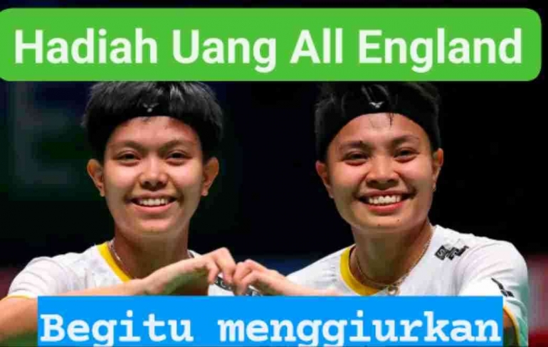 Hadiah uang All England menggiurkan untuk pemain yang turut serta (Diolah dari Facebook.com/Victor) 