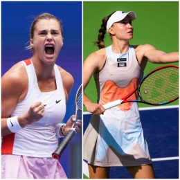 Aryna Sabalenka akan ditantang Elena Rybakina di final Indian Wells Masters 2023 setelah Rybakina singkirkan Swiatek di SF. Sumber  foto : tennis.com