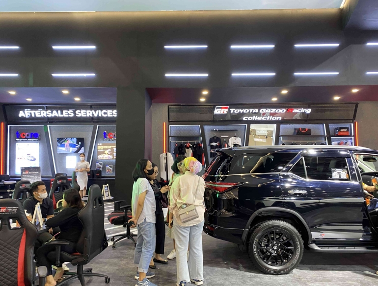 Suasana Booth Toyota GJAW 2023 (dok.Pribadi)