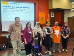 Para peserta seminar dan kick-off meeting di kampus Universitas Indonesia di Depok. | Sumber: CSEAS