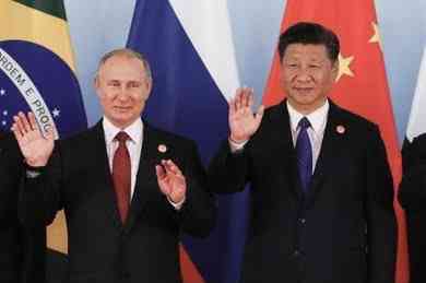 Presiden Rusia, Vladimir Putin dan Presiden Cina, Xin Jinping. Sumber: Shutterstock