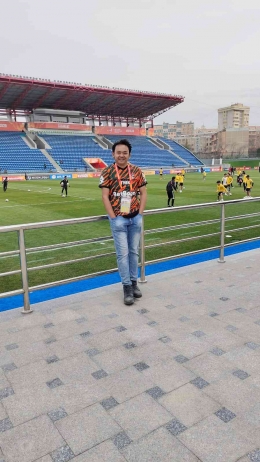 Meliput pertandingan di stadion JAR antara Jepang melawan Tiongkok ( Dokumen pribadi penulis )