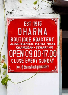 Dharma Boutique Roastery (foto: dokumentasi pribadi)