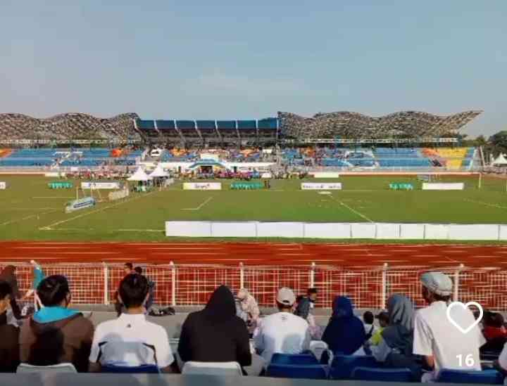 Suasana stadion saat ada pertandingan (dokpri)