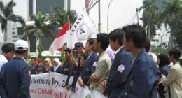 Salah satu Kegiatan Unjuk Rasa Perjuangan Profesi yang dilakukan IMAKAHI, PDHI dan Elemen organisasi Mahasiswa di Jakarta (Dok. Pri)