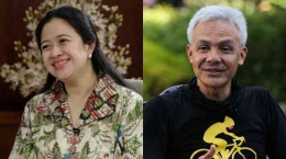 Puan Maharani dan Ganjar Pranowo| Dok. Serambinews/Kompas.com.