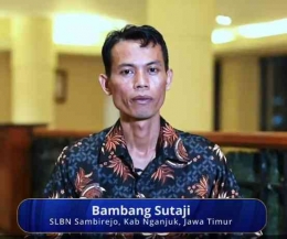 Bambang Sutaji, Guru dari Nganjuk yang memanfatkan Platform Merdeka Mengajar I Sumber foto :  Channel Youtube PPG GTK Kemendikbud RI