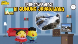 Intil Salju Abadi Indonesia di Gunung Jayawijaya (Sumber : Minilemon Indonesia) 