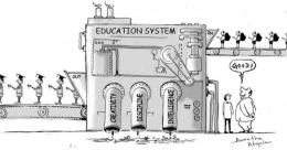 Ilustrasi pendidikan dalam pengaruh neoliberal. Sumber: aftlonestar.blogspot.com