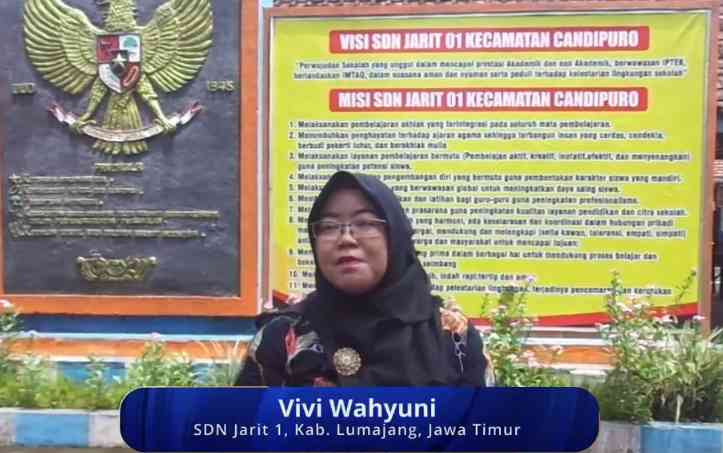 Vivi Wahyuni, Guru dari Lumajang yang memanfaatkan Platform Merdeka Mengajar I Sumber foto : Channel Youtube PPG GTK Kemendikbud RI